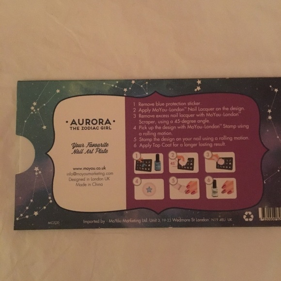 𝅺aurora The Zodiac Girl Nail Stamping Plate - Picture 2 of 3